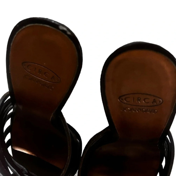 Circa Joan & David leather 3 inch slip on heel sandals in excellent condition - Picture 4 of 6